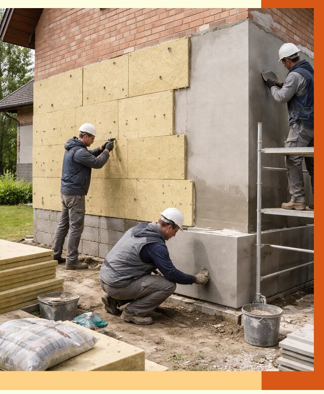 Утепление частного дома в Нововоронеже под ключ от 7590 руб/м2 — недорого | ТепломастерНвв