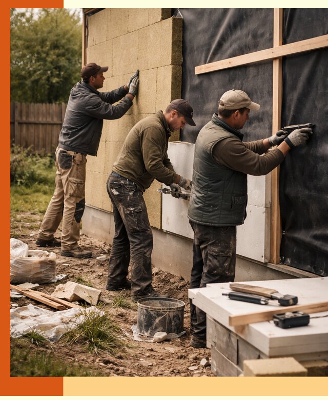 Утепление дачного дома под ключ в Нововоронеже