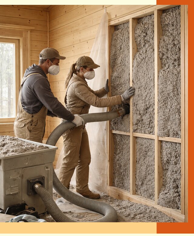 Утепление дачного дома эковатой в Нововоронеже от 1467 руб./м2 — комплексно, ТепломастерНвв