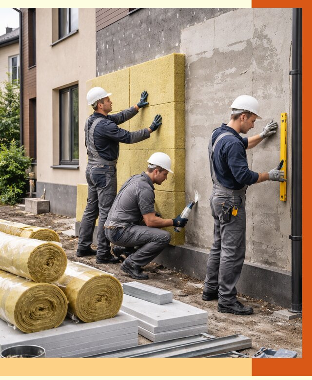 Утепление таунхауса в Нововоронеже от 7286 руб/м2 — комплекс под ключ | ТепломастерНвв