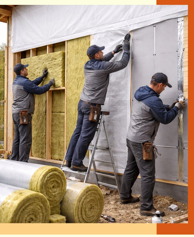 Утепление каркасного дома в Нововоронеже от 4250 руб./м2 — профессионально | ТепломастерНвв