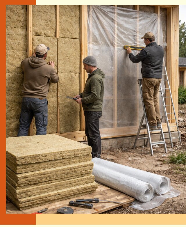 Утепление каркасного дома в Нововоронеже под ключ с гарантией качества