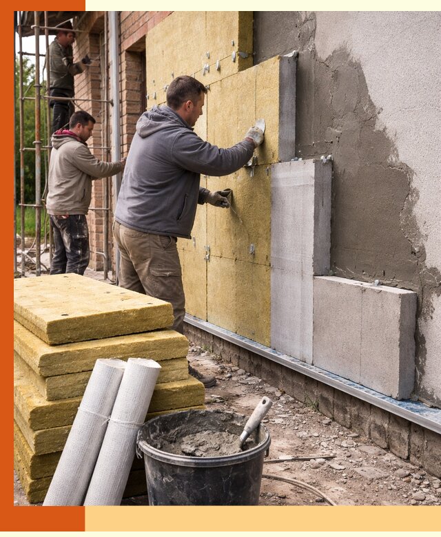 Утепление кирпичного дома под ключ в Нововоронеже