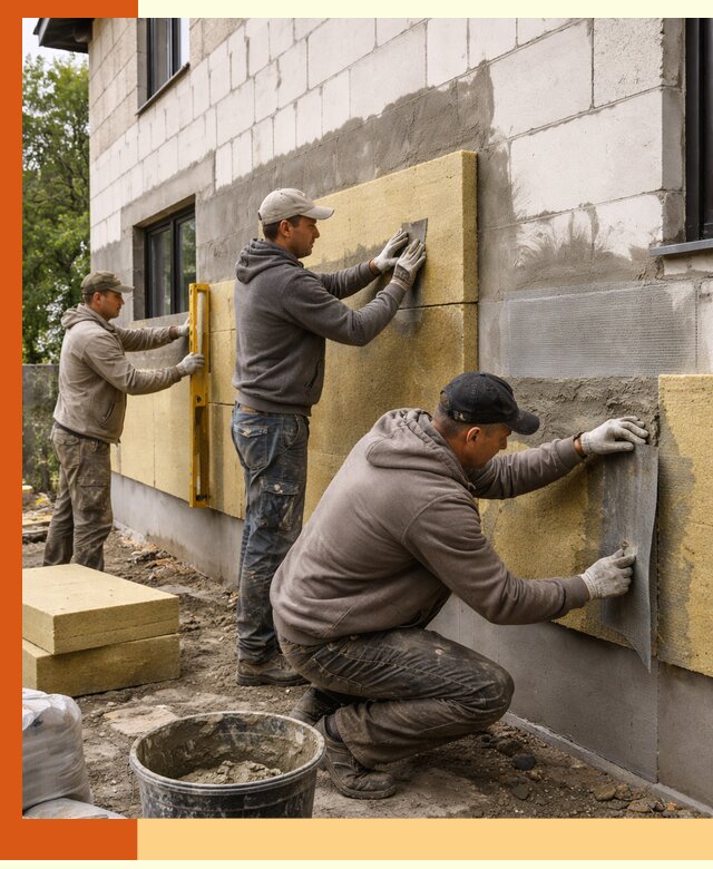 Утепление дома из газобетона в Нововоронеже качественно и долговечно