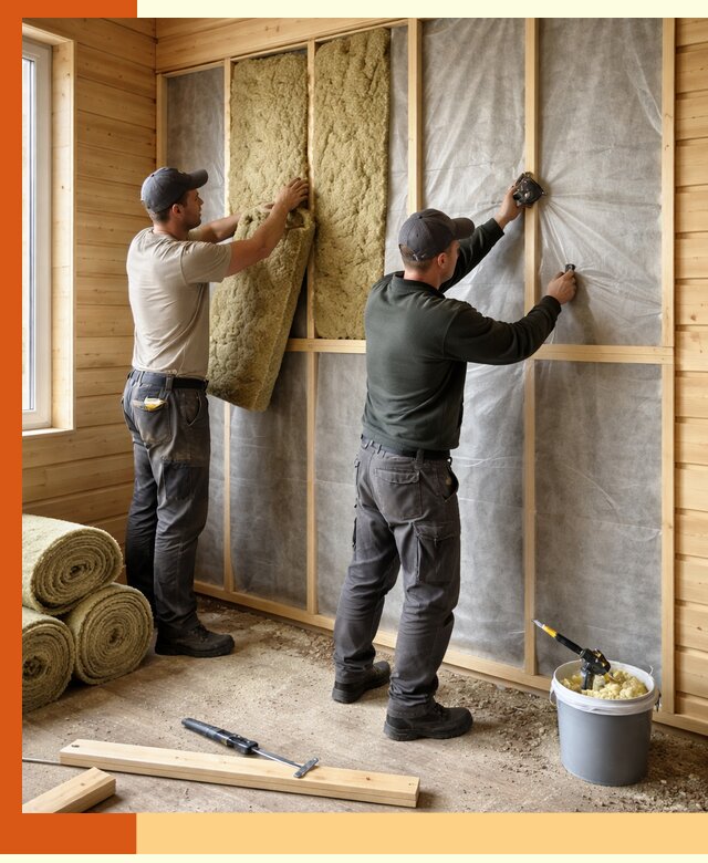 Утепление дома из минибруса в Нововоронеже: комплексные теплоизоляционные работы