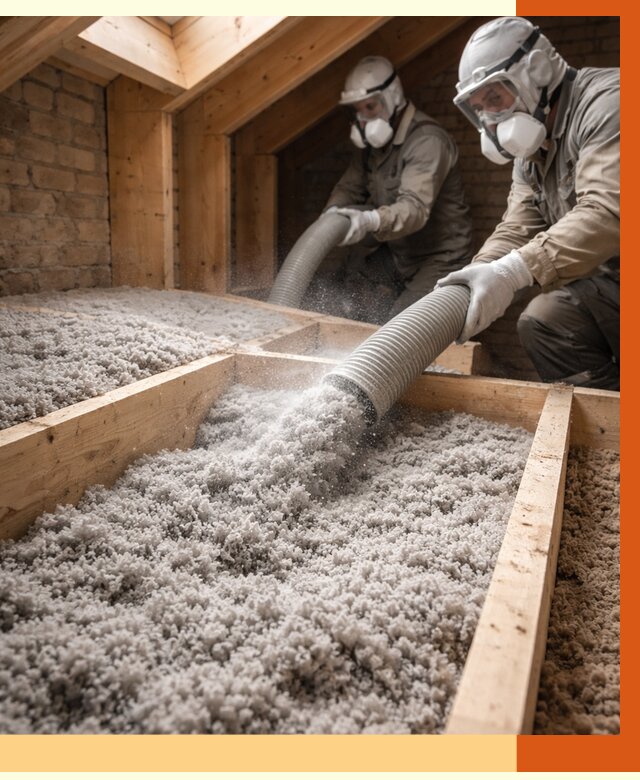 Утепление коттеджа эковатой в Нововоронеже от 2530 руб./м² — комплексная задувка и монтаж | ТепломастерНвв