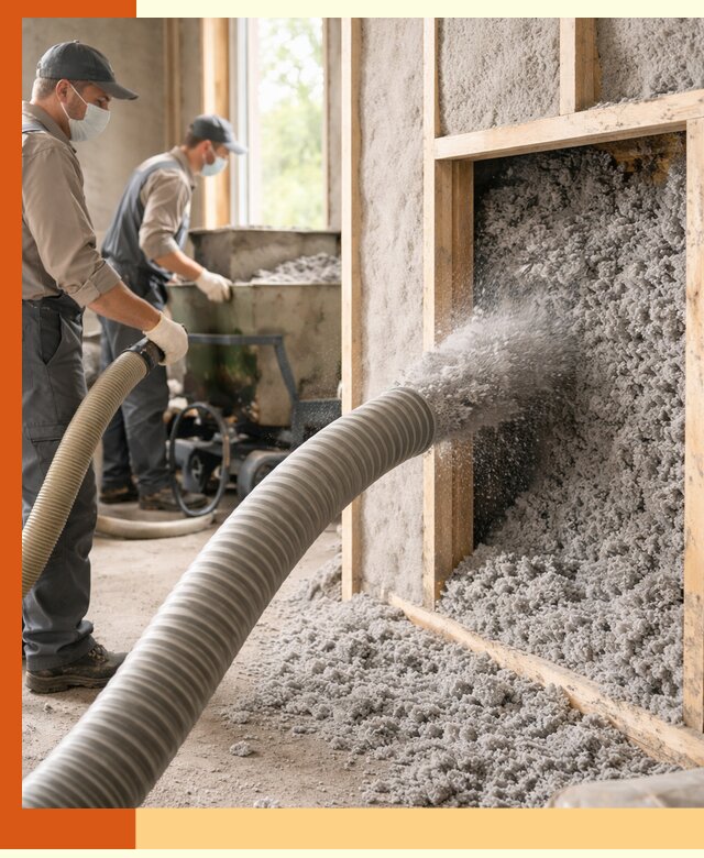 Утепление коттеджа эковатой в Нововоронеже с гарантией качества