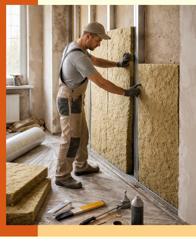 Утепление квартиры в Нововоронеже — комплексная теплоизоляция стен и полов