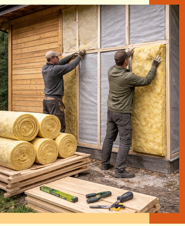 Утепление бани снаружи в Нововоронеже от 86020 руб. под ключ | ТепломастерНвв