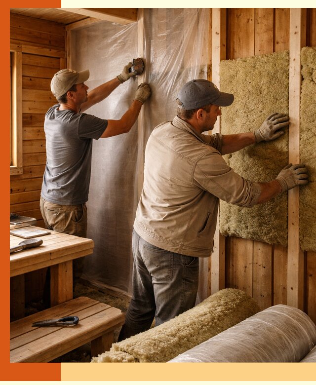 Утепление бани изнутри в Нововоронеже качественно и недорого