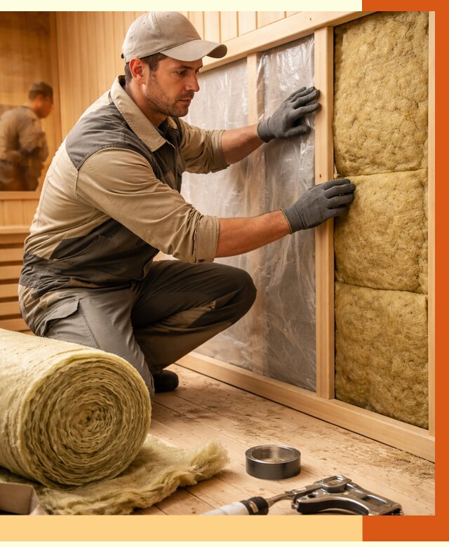 Утепление сауны изнутри в Нововоронеже от 6578 руб. за м2 | ППУ, под ключ — ТепломастерНвв