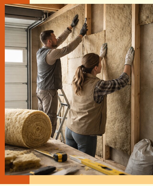 Утепление гаража изнутри в Нововоронеже: быстро и надежно