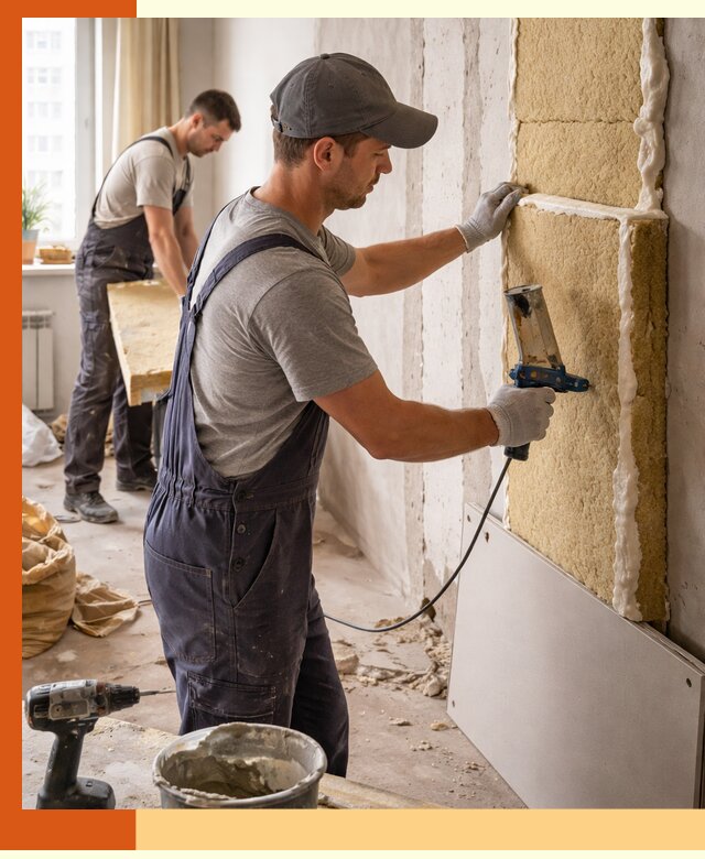 Утепление стен изнутри в Нововоронеже — качественно и эффективно