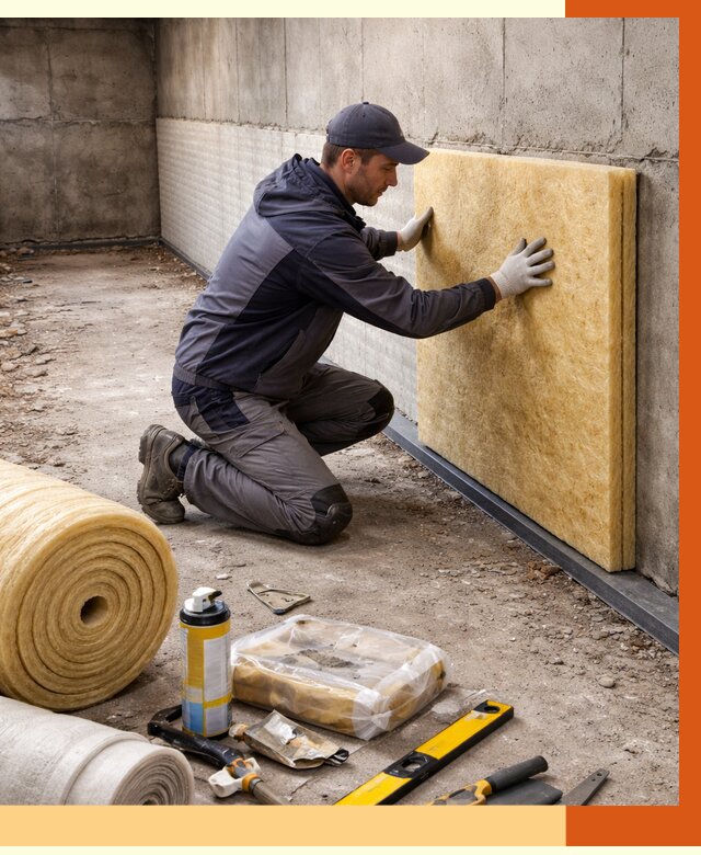 Утепление фундамента изнутри в Нововоронеже от 4250 руб./м2 — работы под ключ | ТепломастерНвв