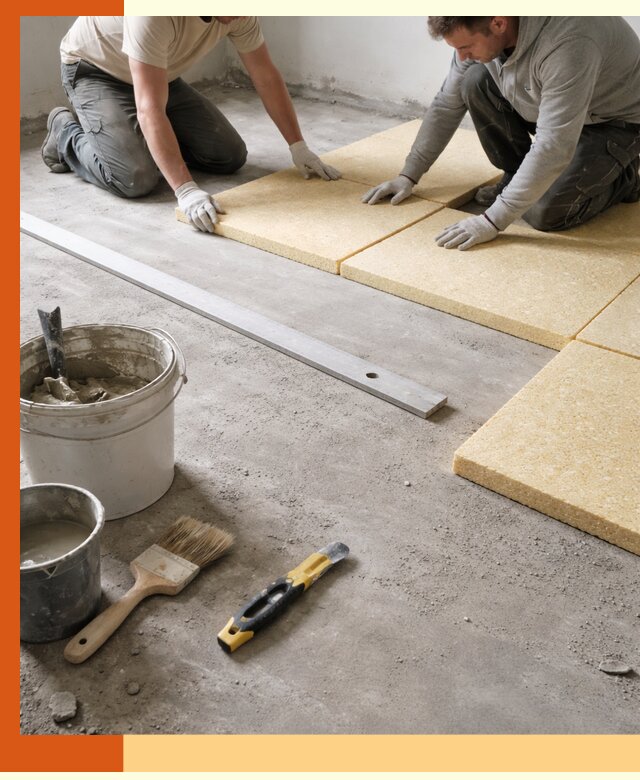 Утепление бетонного пола в Нововоронеже профессионально и недорого