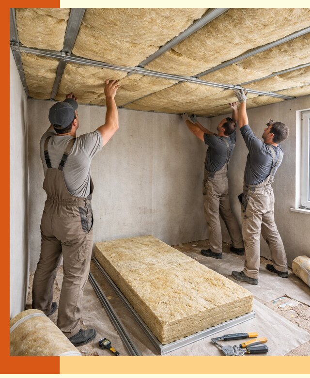 Утепление потолка в Нововоронеже — тепло и без сквозняков