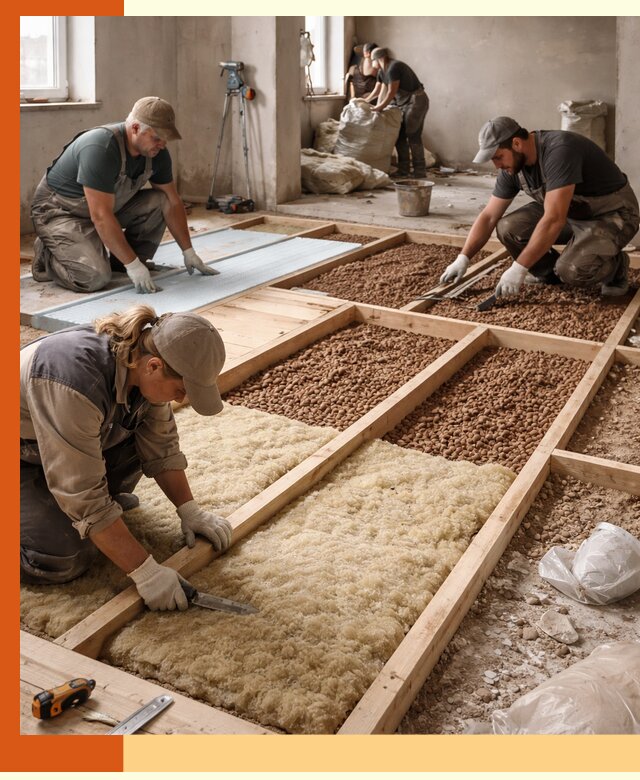 Утепление перекрытий жилых и промышленных зданий в Нововоронеже