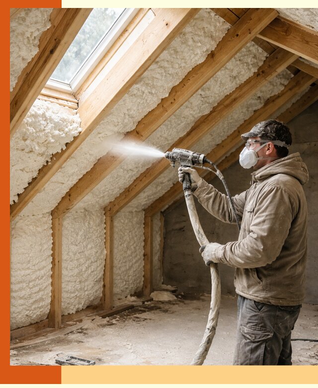 Утепление мансарды ППУ в Нововоронеже быстро и надежно