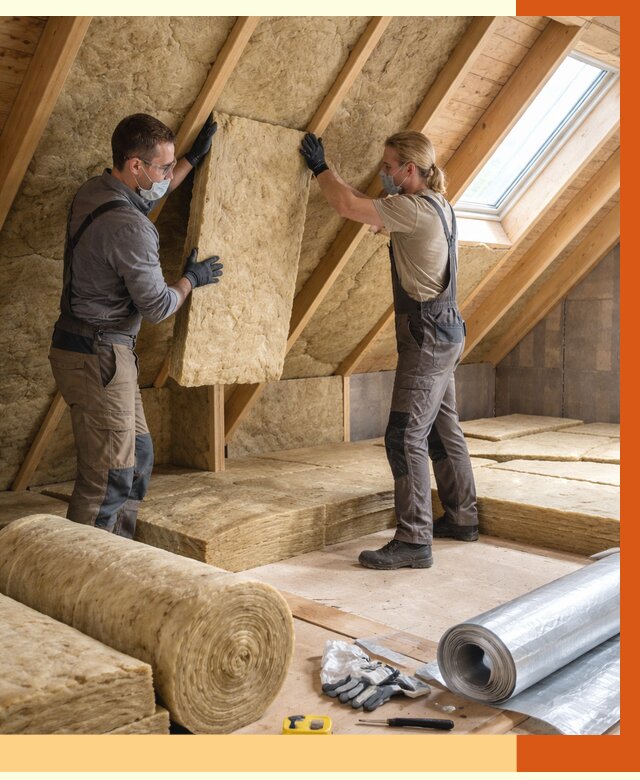 Утепление мансарды минватой в Нововоронеже от 4250 руб./м2 — монтаж и пароизоляция | ТепломастерНвв
