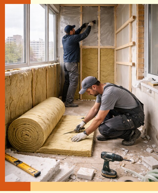 Утепление балкона под ключ в Нововоронеже качественно и быстро