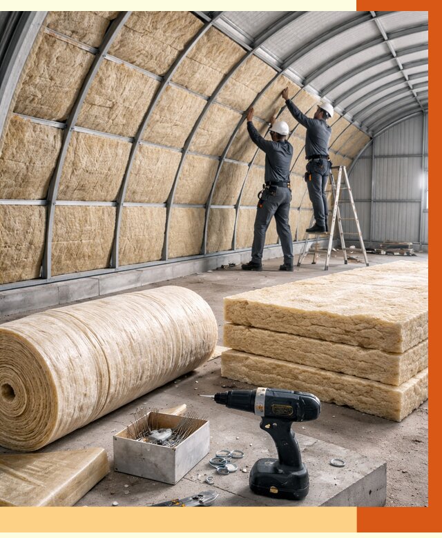 Утепление арочного ангара в Нововоронеже от 3238 руб./м2 под ключ | ТепломастерНвв