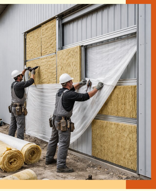 Утепление металлического склада в Нововоронеже от 4554 руб/м2 — комплексное утепление под ключ | ТепломастерНвв