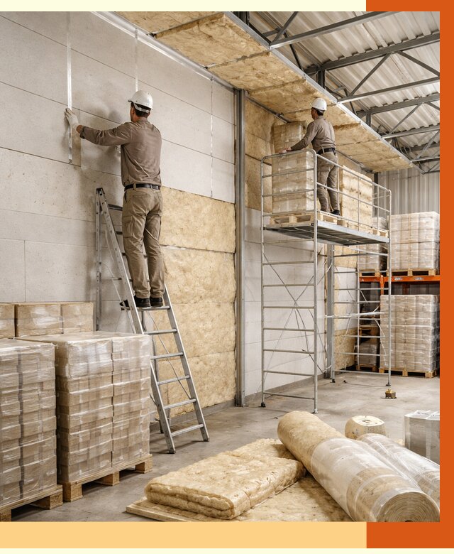 Утепление склада готовой продукции в Нововоронеже от 1973 руб./м2 — комплексно | ТепломастерНвв