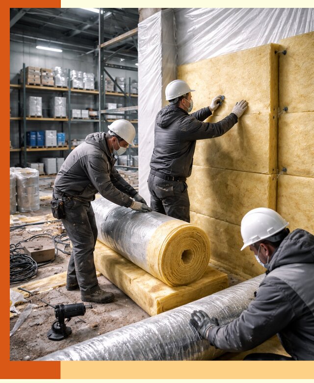 Утепление склада химсырья в Нововоронеже: безопасная и эффективная изоляция