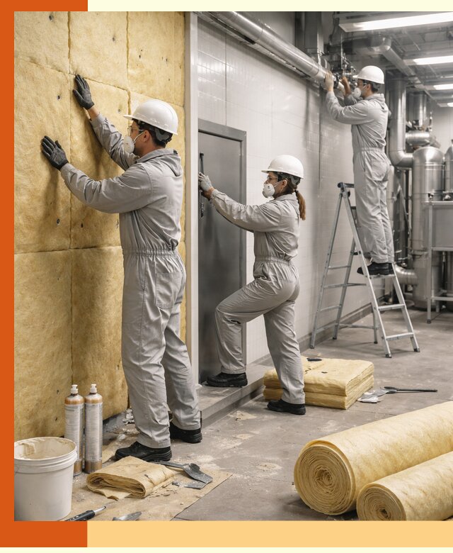 Утепление пищевого цеха под ключ в Нововоронеже