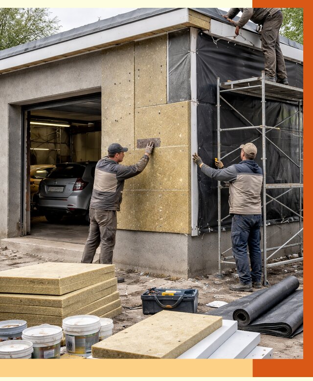 Утепление автосервиса в Нововоронеже ппу, пеноизоляция, от 14674 руб/м2 — ТепломастерНвв