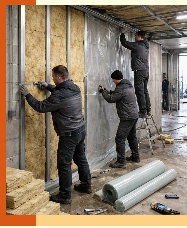 Профессиональное утепление автомойки в Нововоронеже для любого типа помещений