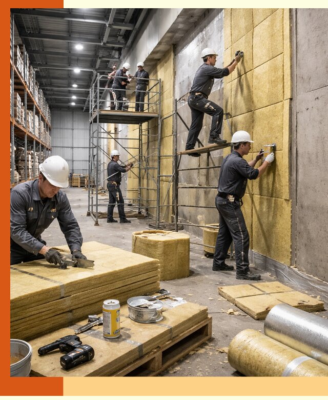 Утепление логистического центра в Нововоронеже качественно и экономично