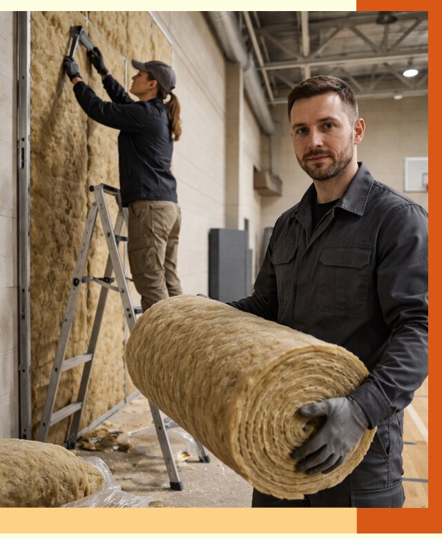 Утепление спортзала в Нововоронеже от 7590 руб/м2 — комплексное утепление под ключ | ТепломастерНвв