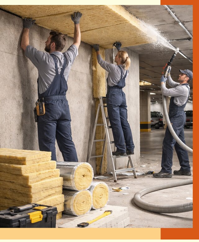 Утепление паркинга в Нововоронеже от 6882 руб./м2 — работы под ключ | ТепломастерНвв