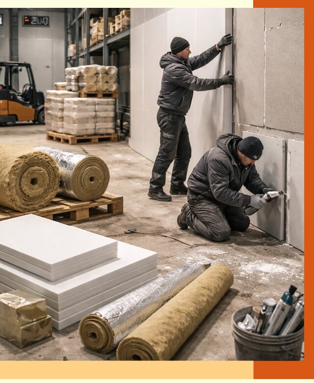 Утепление холодного склада в Нововоронеже от 8602 руб/м2 — комплексное под ключ | ТепломастерНвв