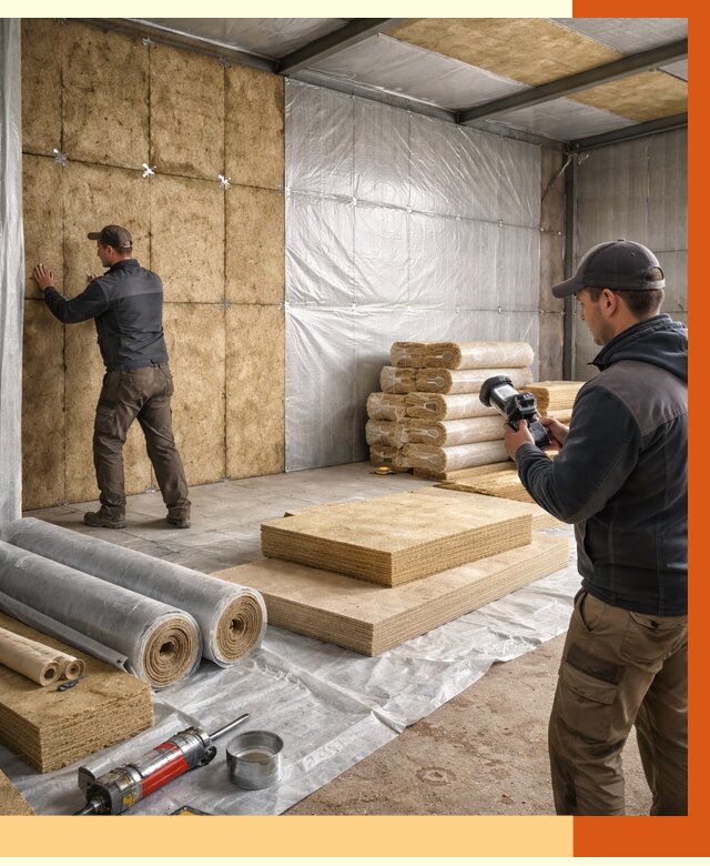 Утепление теплого склада в Нововоронеже под ключ от 11638 руб/м² | ТепломастерНвв