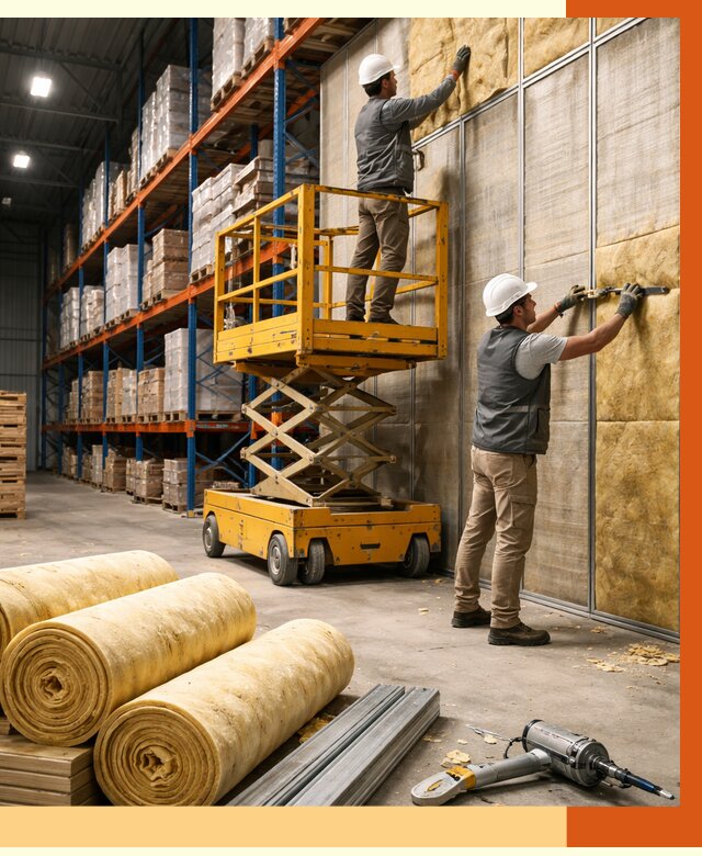 Утепление торгового склада в Нововоронеже от 3238 руб/м2 — комплексно и под ключ | ТепломастерНвв