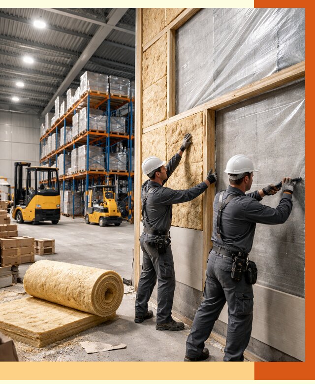 Утепление склада с техникой в Нововоронеже от 4250 руб./м2 — комплексно под ключ | ТепломастерНвв