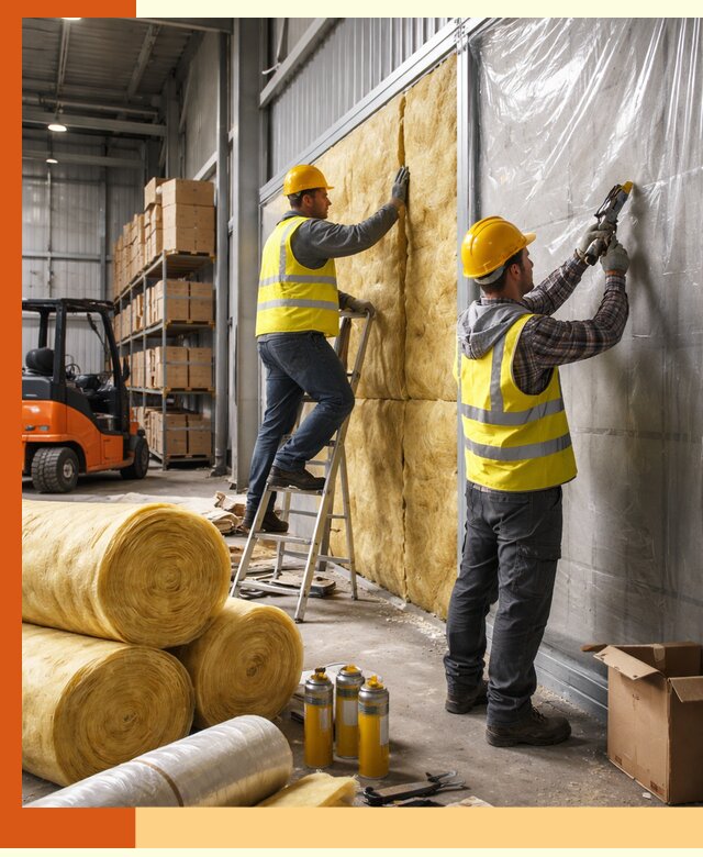 Утепление склада с техникой в Нововоронеже под ключ