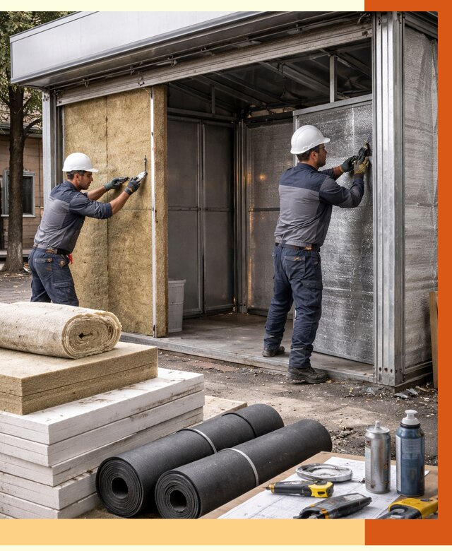 Утепление павильона шаурма в Нововоронеже под ключ от 1214 руб. за м² | ТепломастерНвв