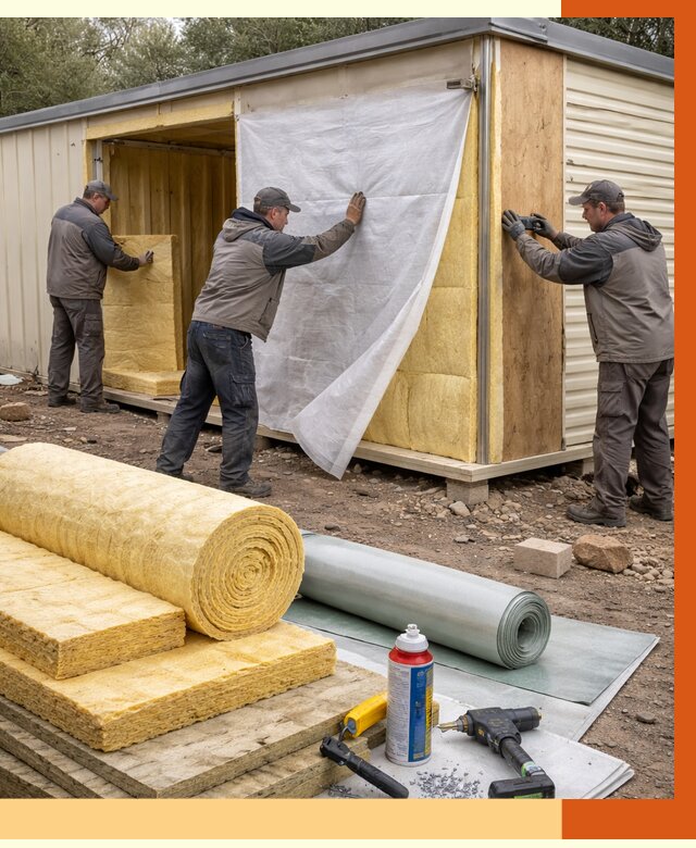 Утепление строительной бытовки в Нововоронеже от 12650 руб. под ключ | ТепломастерНвв