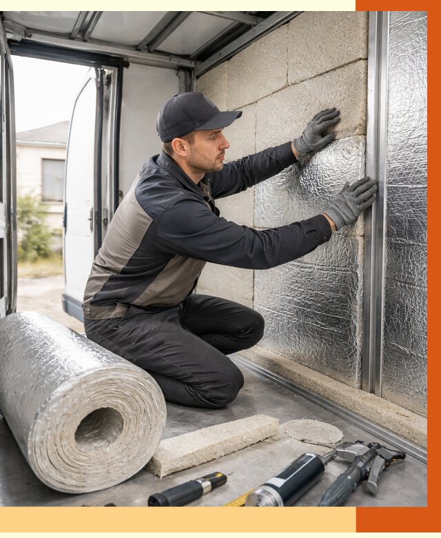 Утепление фургона рефрижератора в Нововоронеже от 12650 руб./м² под ключ | ТепломастерНвв