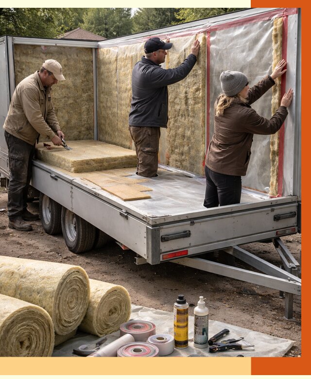 Утепление прицепа в Нововоронеже под ключ от 12650 руб. — комплекс от ТепломастерНвв