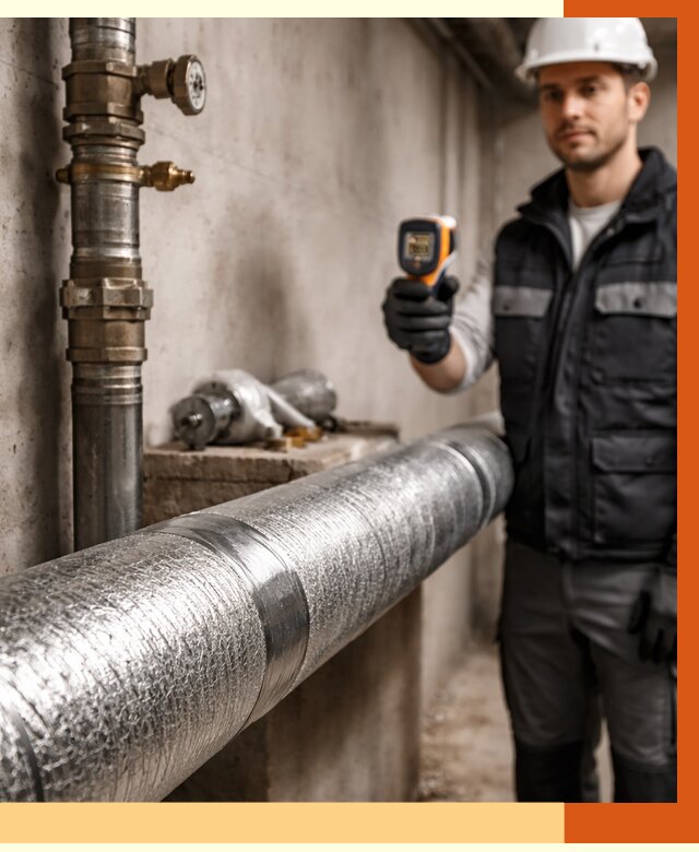 Утепление труб водоснабжения в Нововоронеже от 8602 руб. за м² — услуги ТепломастерНвв