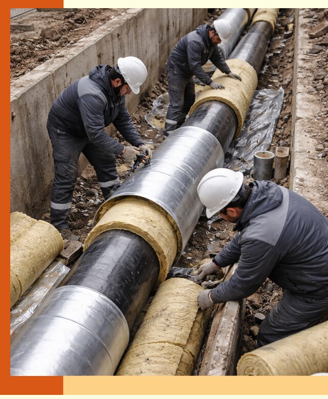 Утепление теплотрассы в Нововоронеже: утеплительные работы и материалы