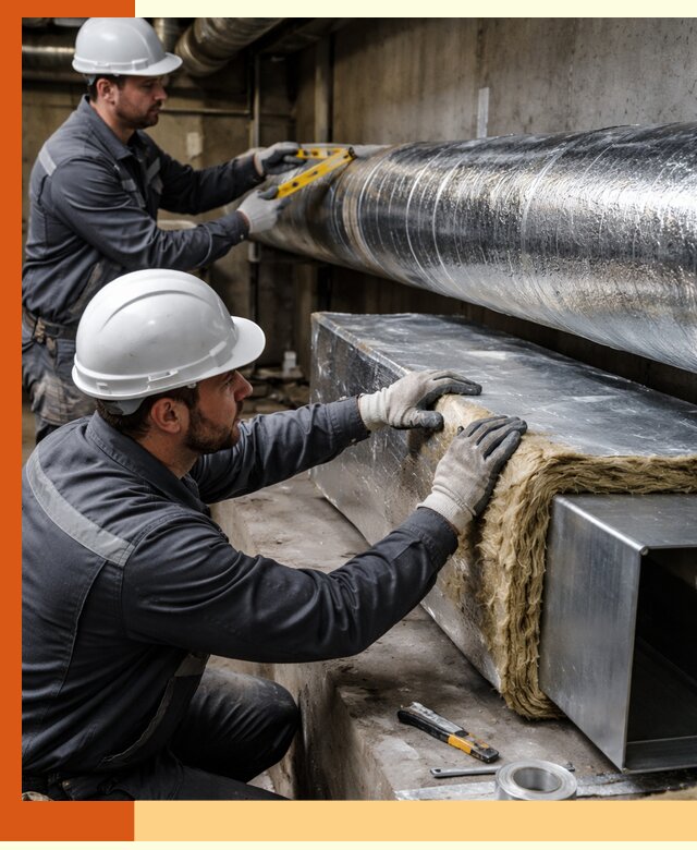 Профессиональное утепление воздуховодов и теплоизоляция в Нововоронеже