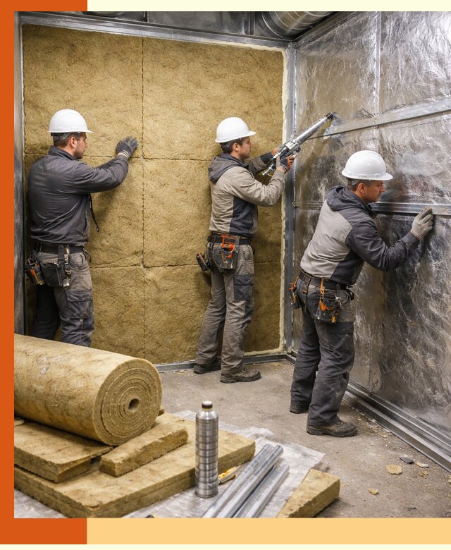 Утепление венткамеры в Нововоронеже — качественная теплоизоляция и шумопоглощение