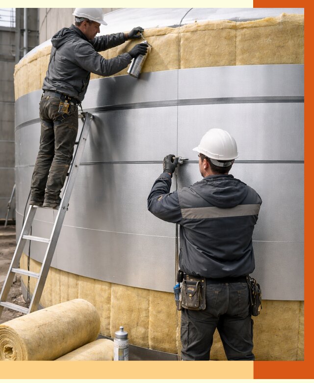 Утепление цистерны в Нововоронеже пенополиуретаном от 14674 руб. под ключ | ТепломастерНвв