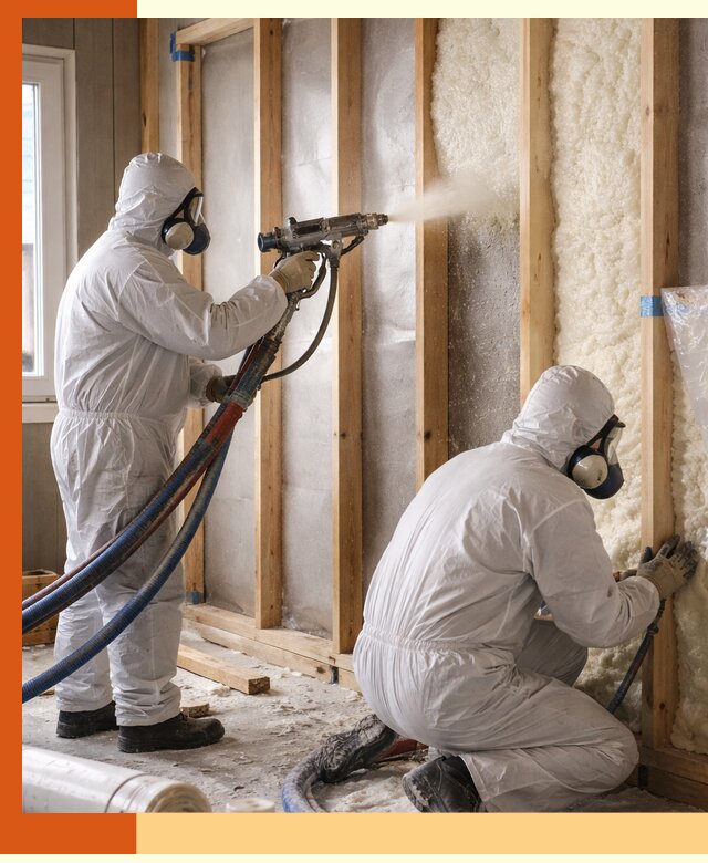 Утепление каркасной стены ППУ в Нововоронеже для домов и коттеджей