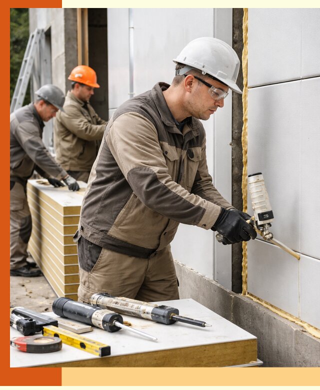 Утепление сэндвич-панелей пенополиуретаном в Нововоронеже